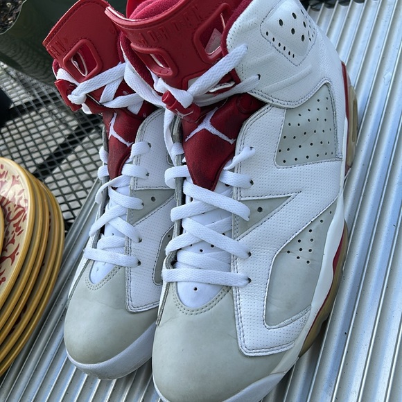 Nike retro Air Jordan number six red and black size 12 for men sneakers - Picture 8 of 12